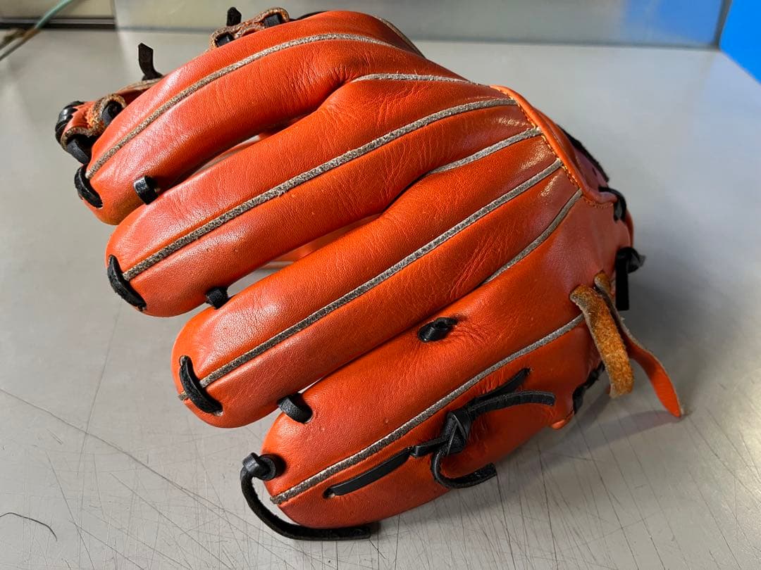 タマザワ　玉澤　軟式　グローブ　内野手　右投げ　オレンジ