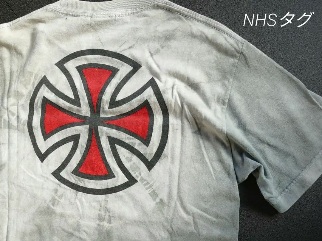 90s Old skate independent NHSタグ タイダイ