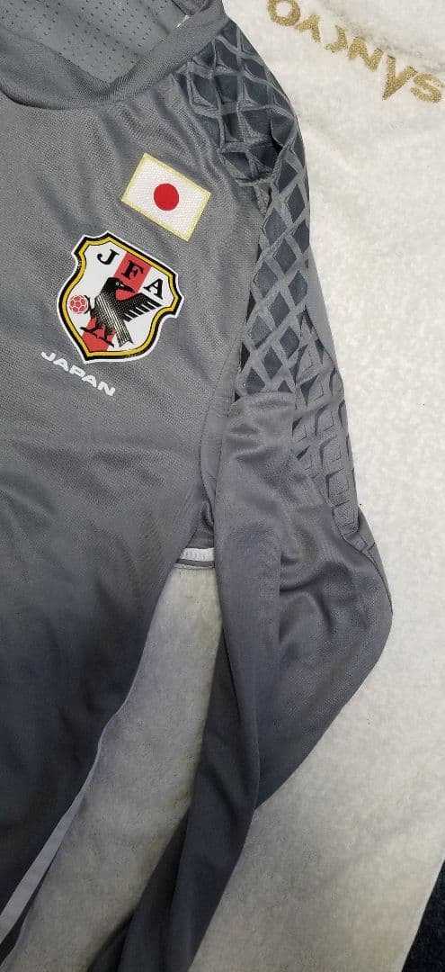 サッカー、日本代表、ゴールキーパーユニフォーム、サイズ2XO。長袖