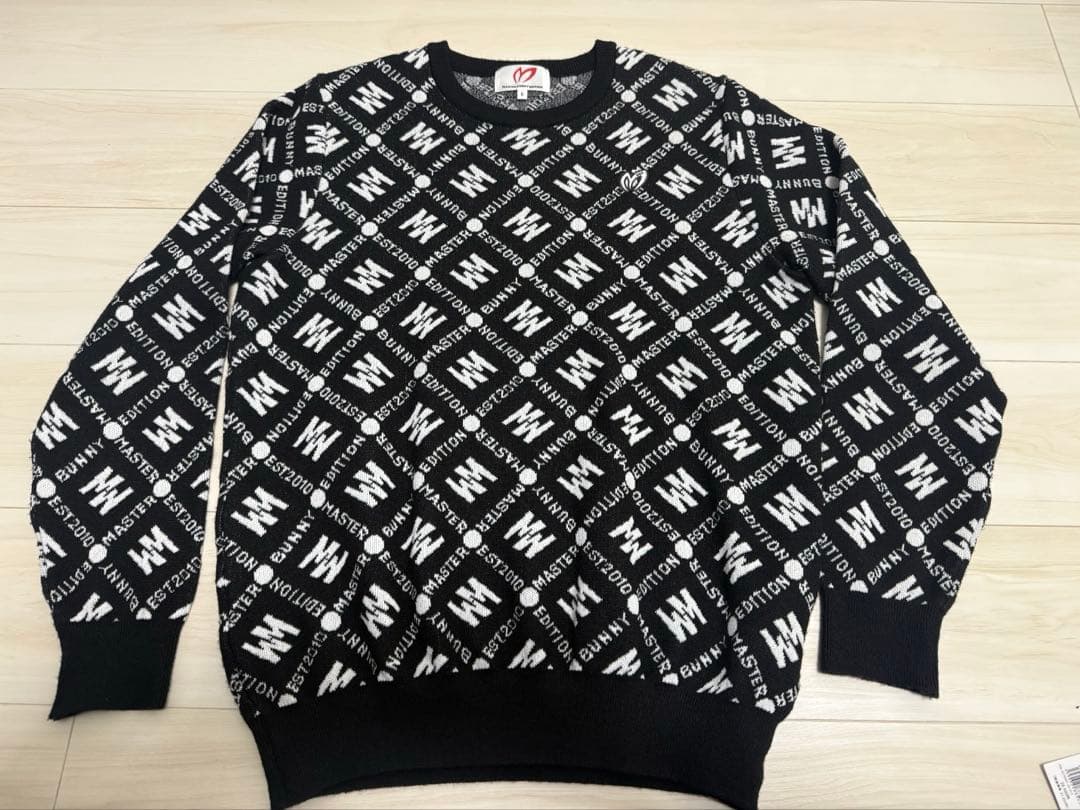 マスターバニーエディション　クルーネックニット Mロゴモノグラム柄　6