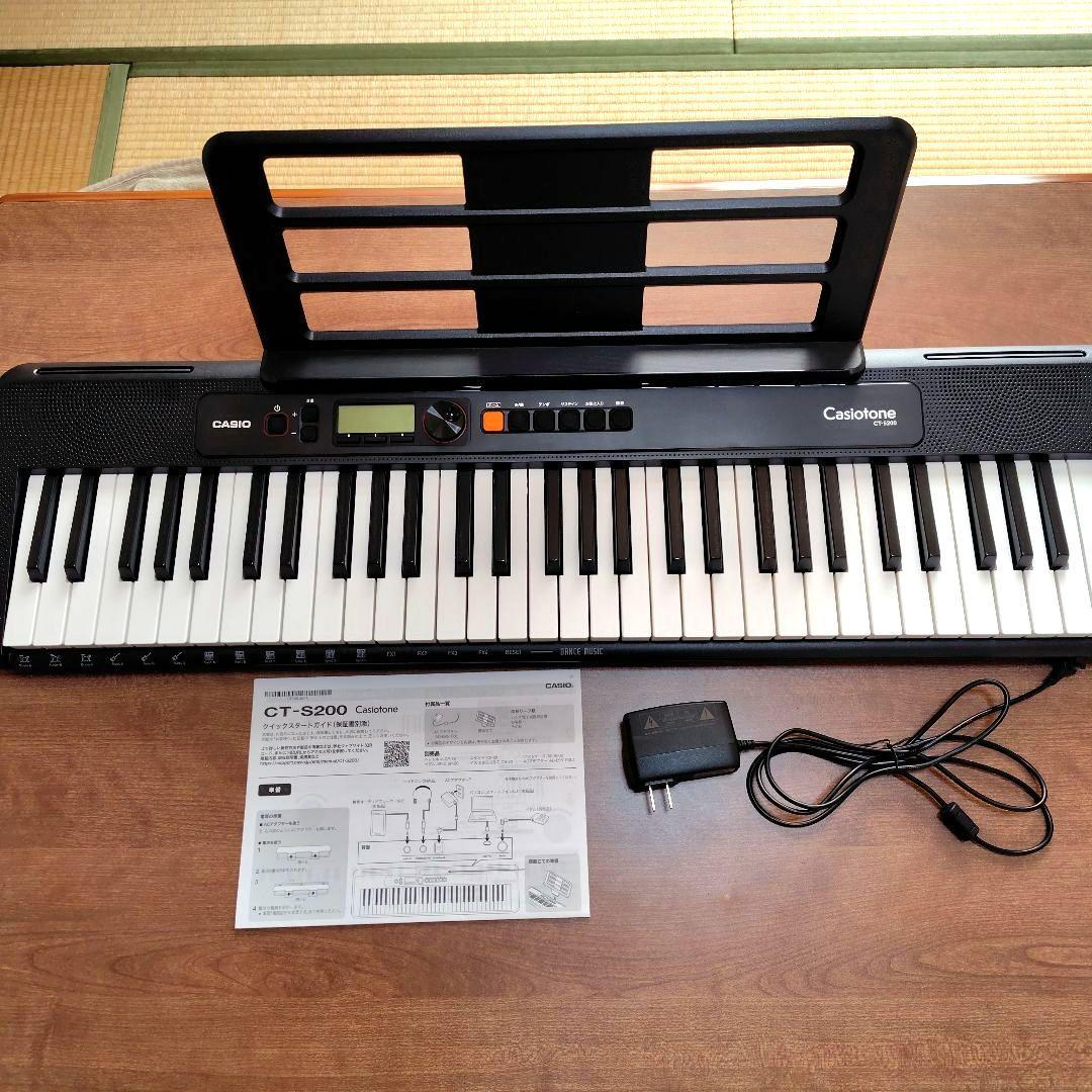 CASIO CT-S200BK 電子キーボード 61鍵