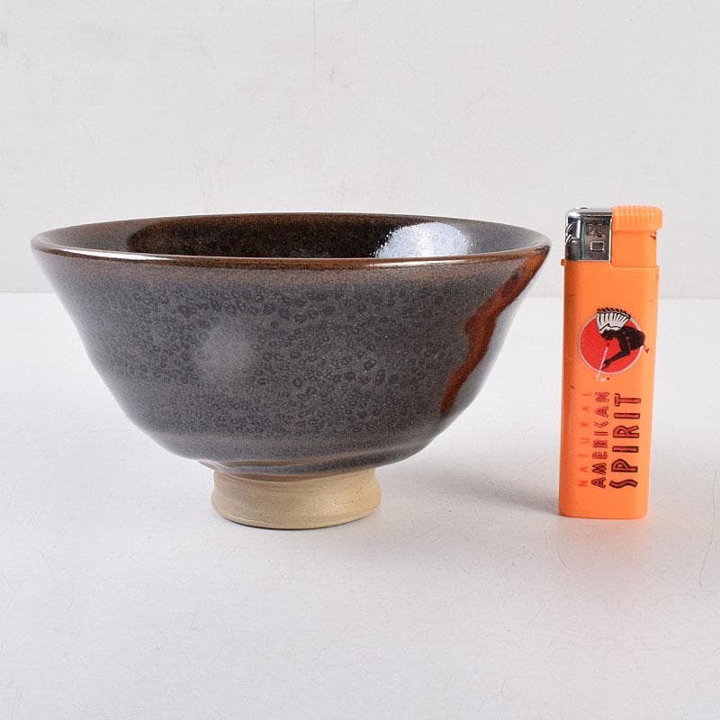 茶道具　上野焼　十五代　熊谷紅陽作　茶碗　堀内宗完(兼中斎)極め箱　VR9097