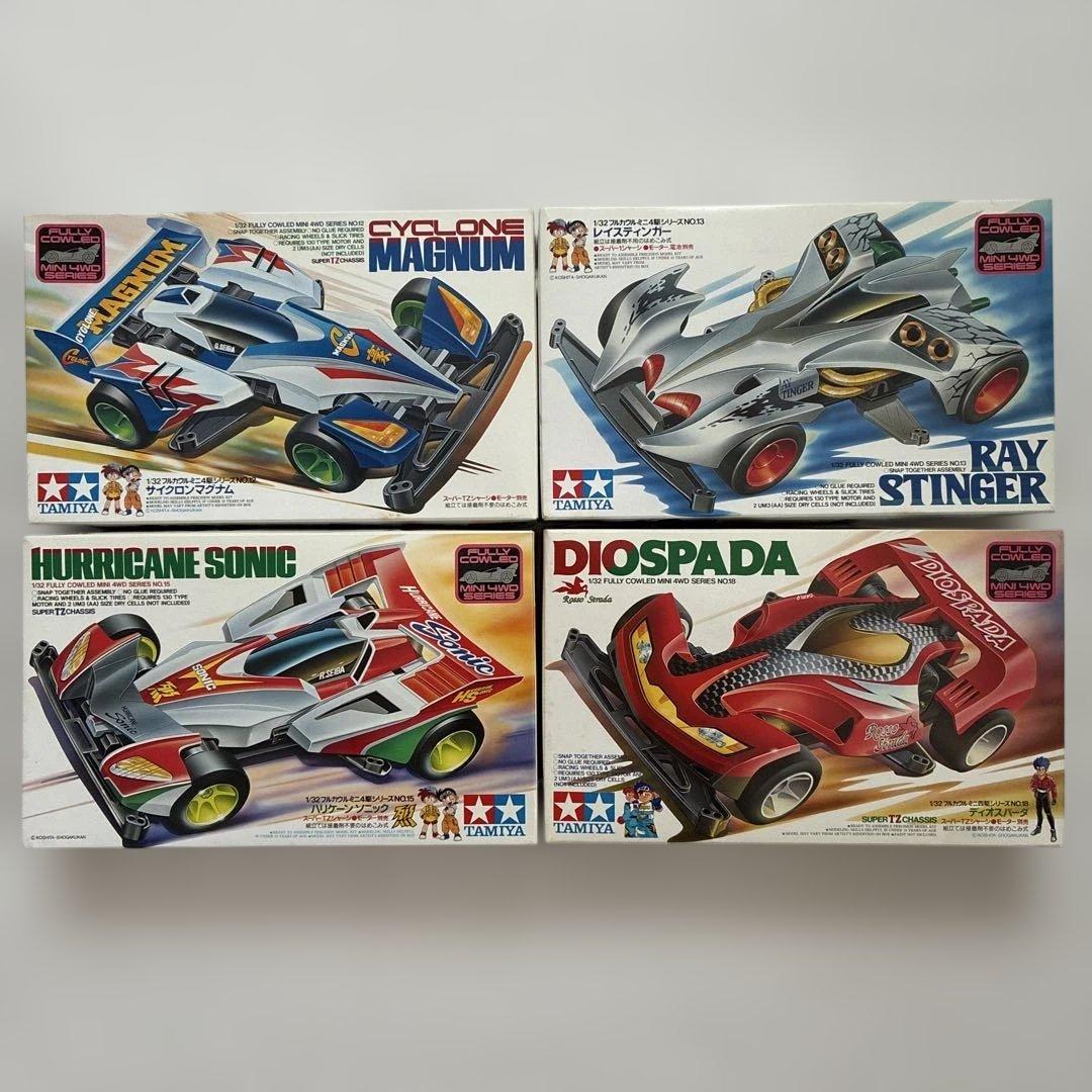 タミヤ　ミニ四駆　4個　未組立