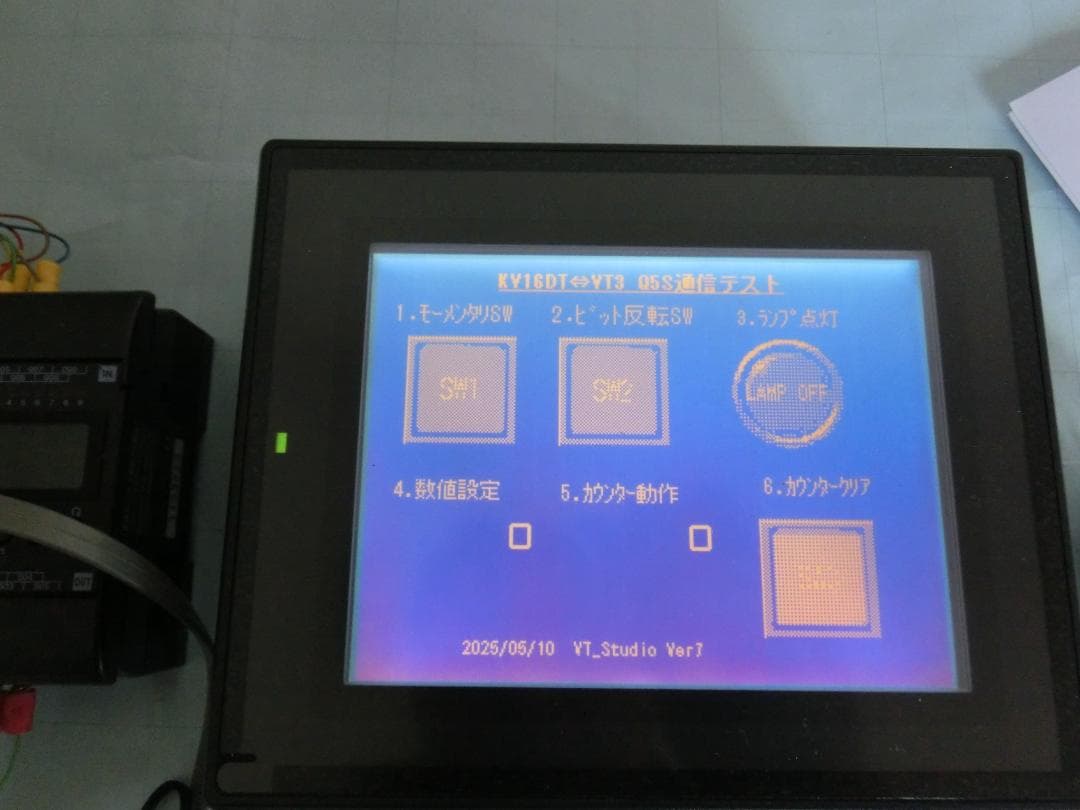 キーエンス Keyence PLC KV-16DT タッチパネル VT3-Q5S