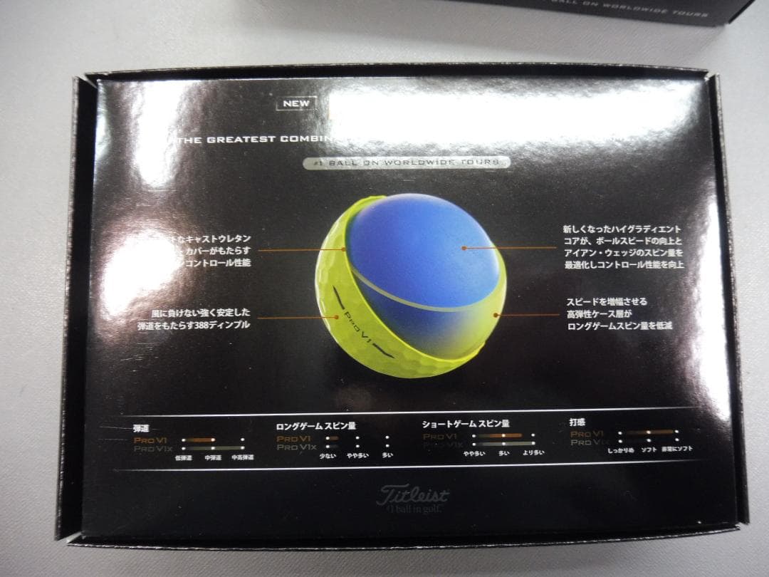 タイトリスト　PRO　V1　2026 イエロー　2ダース　未使用品
