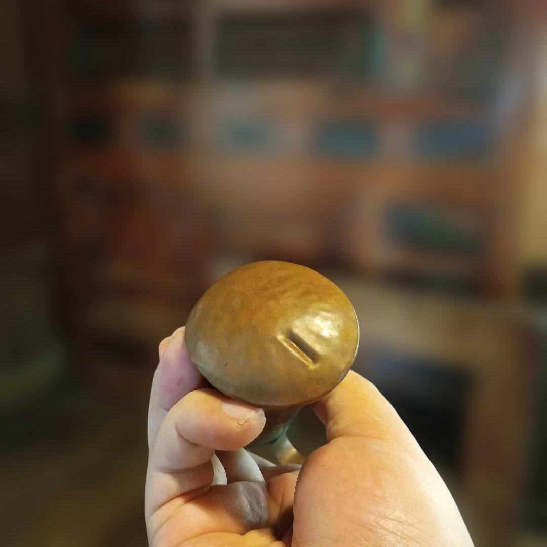 ちろり　酒燗器　陽物　陰陽　銅打出し　大正時代