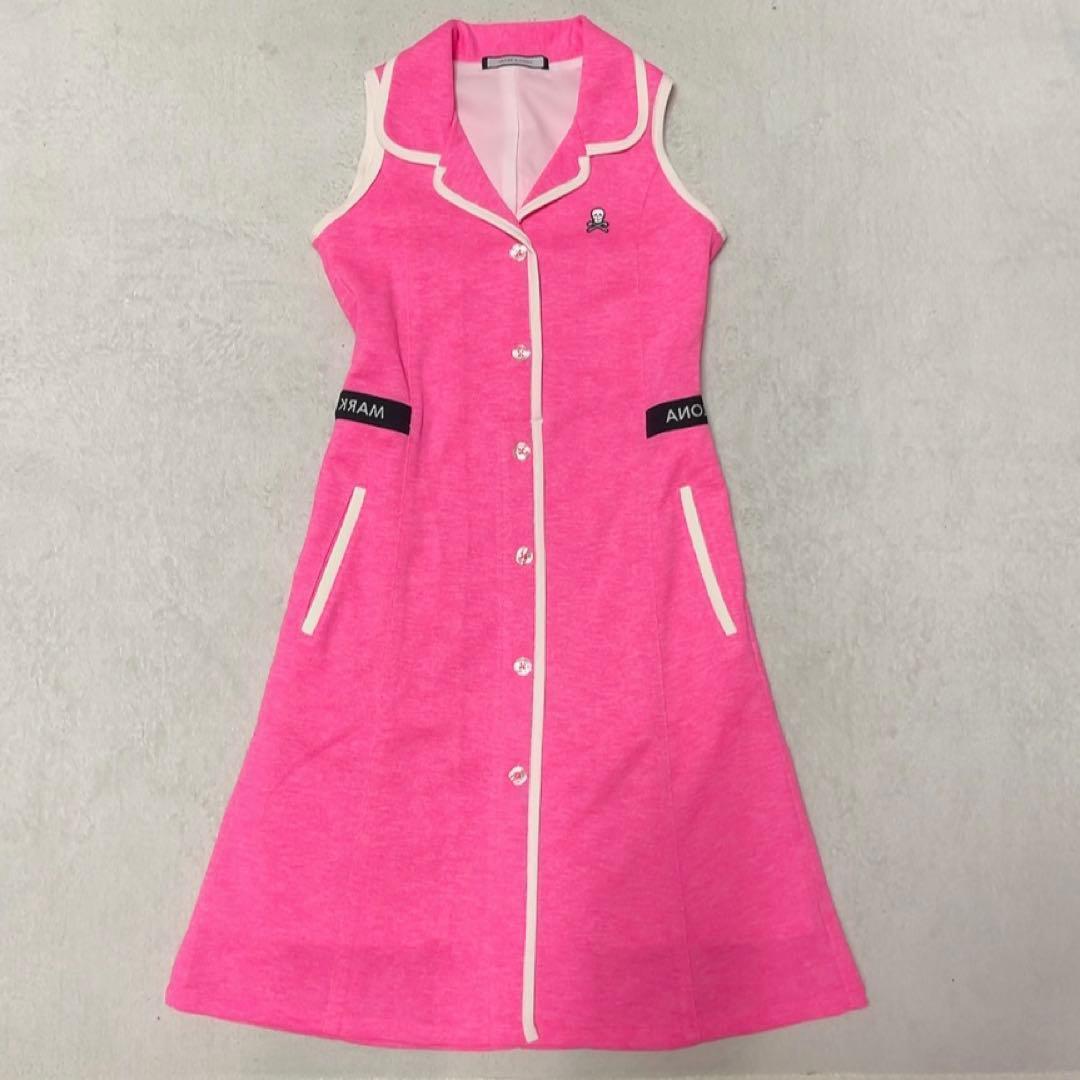 未使用　マークアンドロナ　ワンピース　ピンク　Dormie Polo Dress