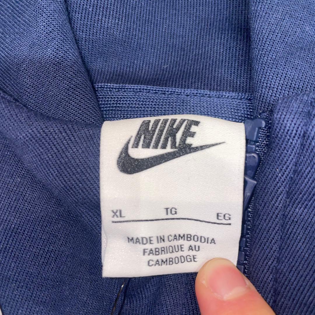 PSG ナイキ テックフリーススルースウェット- ダークブルー　X L