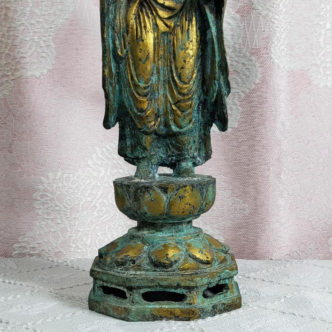 陶片◆金銅如来立像 新羅仏 仏像◆検）天平仏 飛鳥仏 高麗仏 百済仏 空海