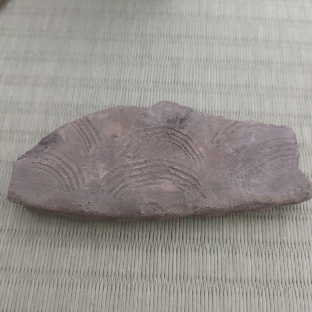 縄文式土器化石　朝日遺跡3点【本物】