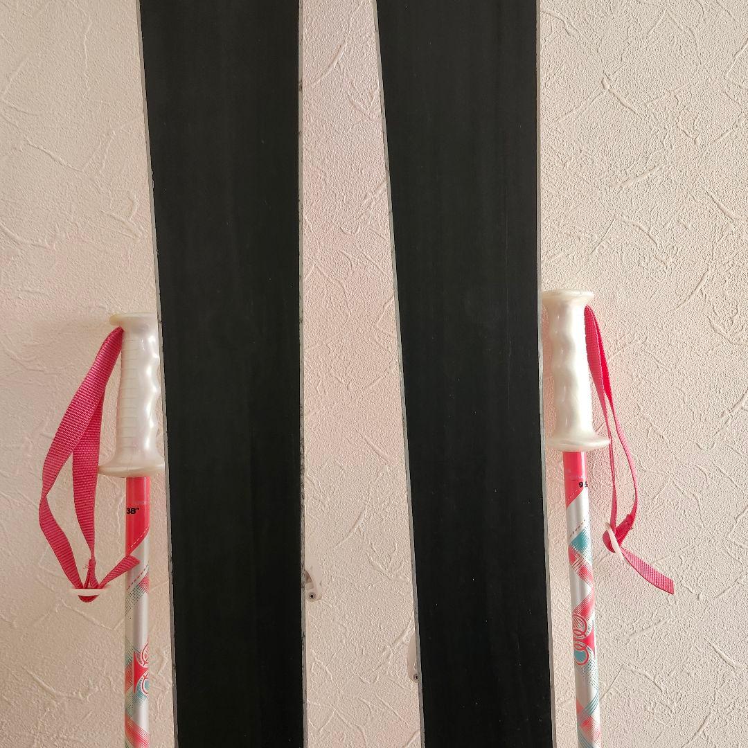 スキー板 エランELAN 140cm ストック 95cmセット 子ども用