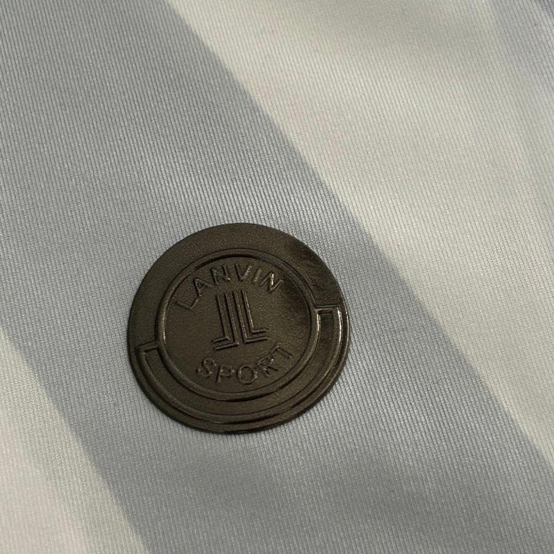 LANVIN SPORT トップス カットソー ストライプ モックネック 長袖