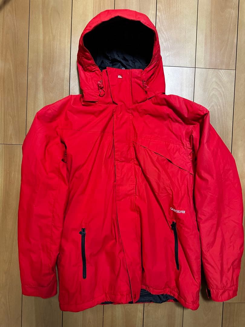 QUIKSILVER 赤 ジャケット Lサイズ スキー　スノーボード