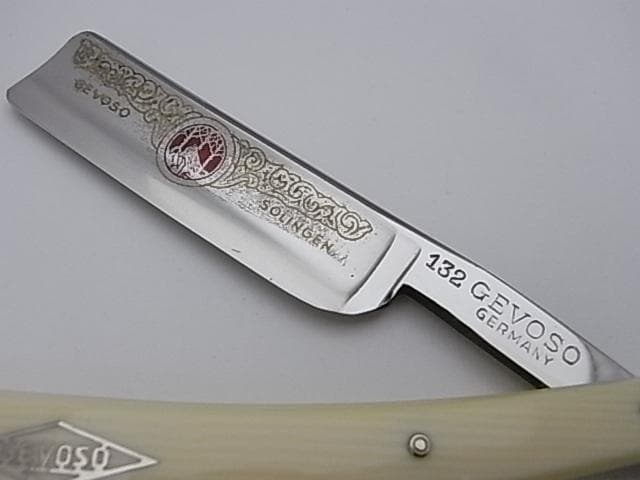 未使用 西洋剃刀 GEVOSO RAZOR 132 カミソリ かみそり レザー