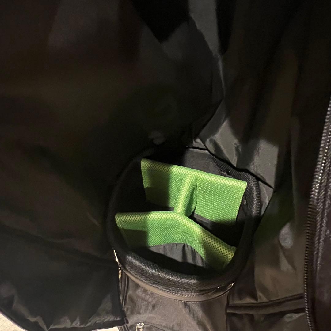 TaylorMade キャディバッグ 黒/緑 ゴルフ テーラーメイド グリーン