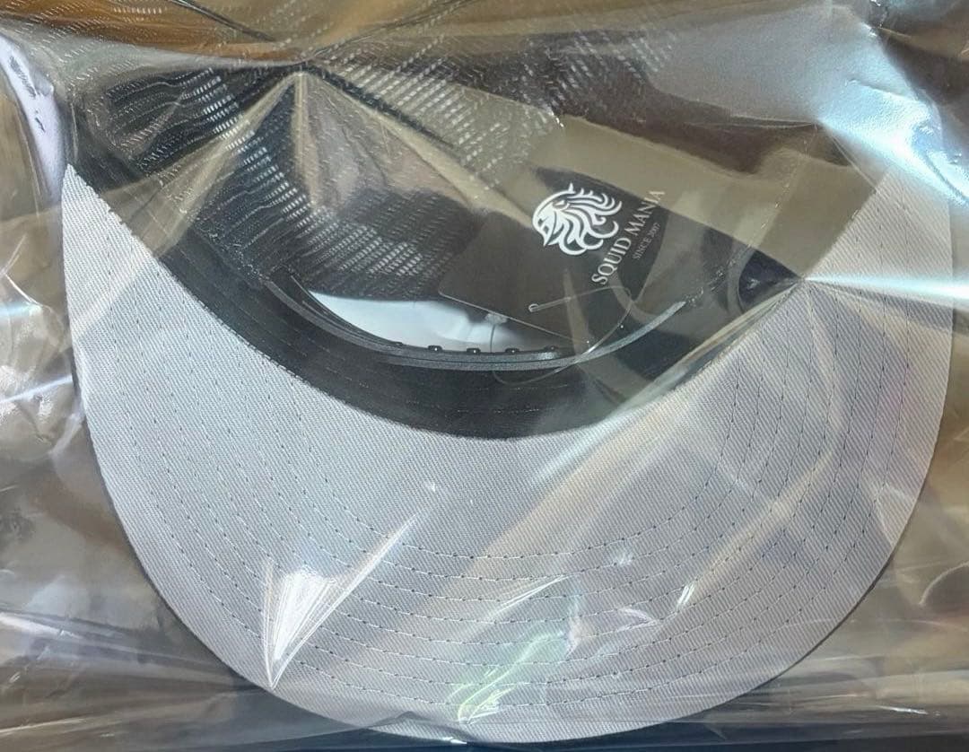スクイッドマニア　 New ロゴメッシュキャップ　ブラック　新品