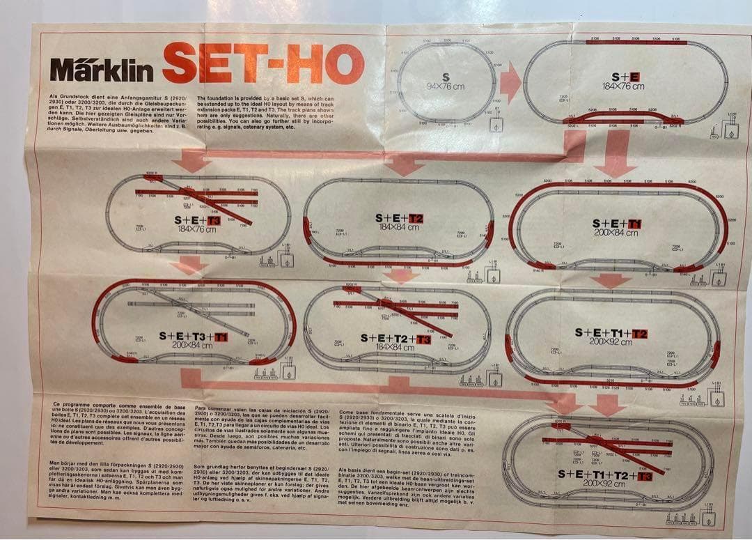 Marklin 鉄道模型 3ｘ SET HO：S+E+T2