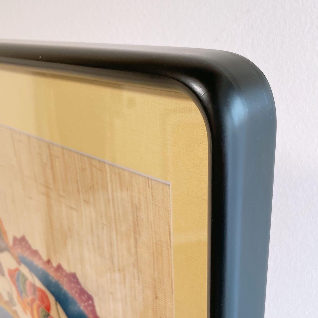 琉球紅型 びんがた 額入り 魚と貝 城間栄順 沖縄 染物 伝統工芸 インテリア