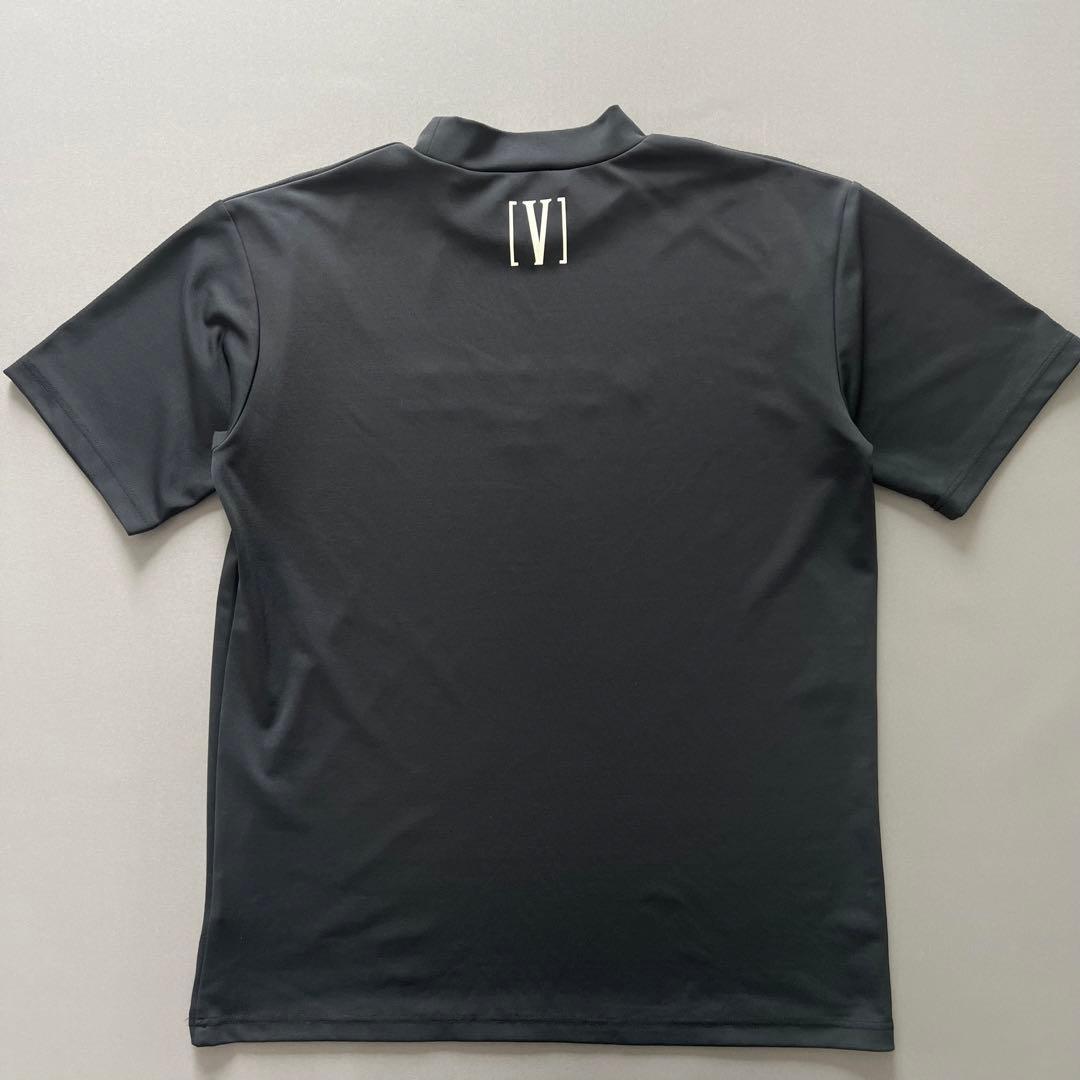 V12 LX 3D MOCK モックネック　現行　メンズ　半袖シャツ　黒　L