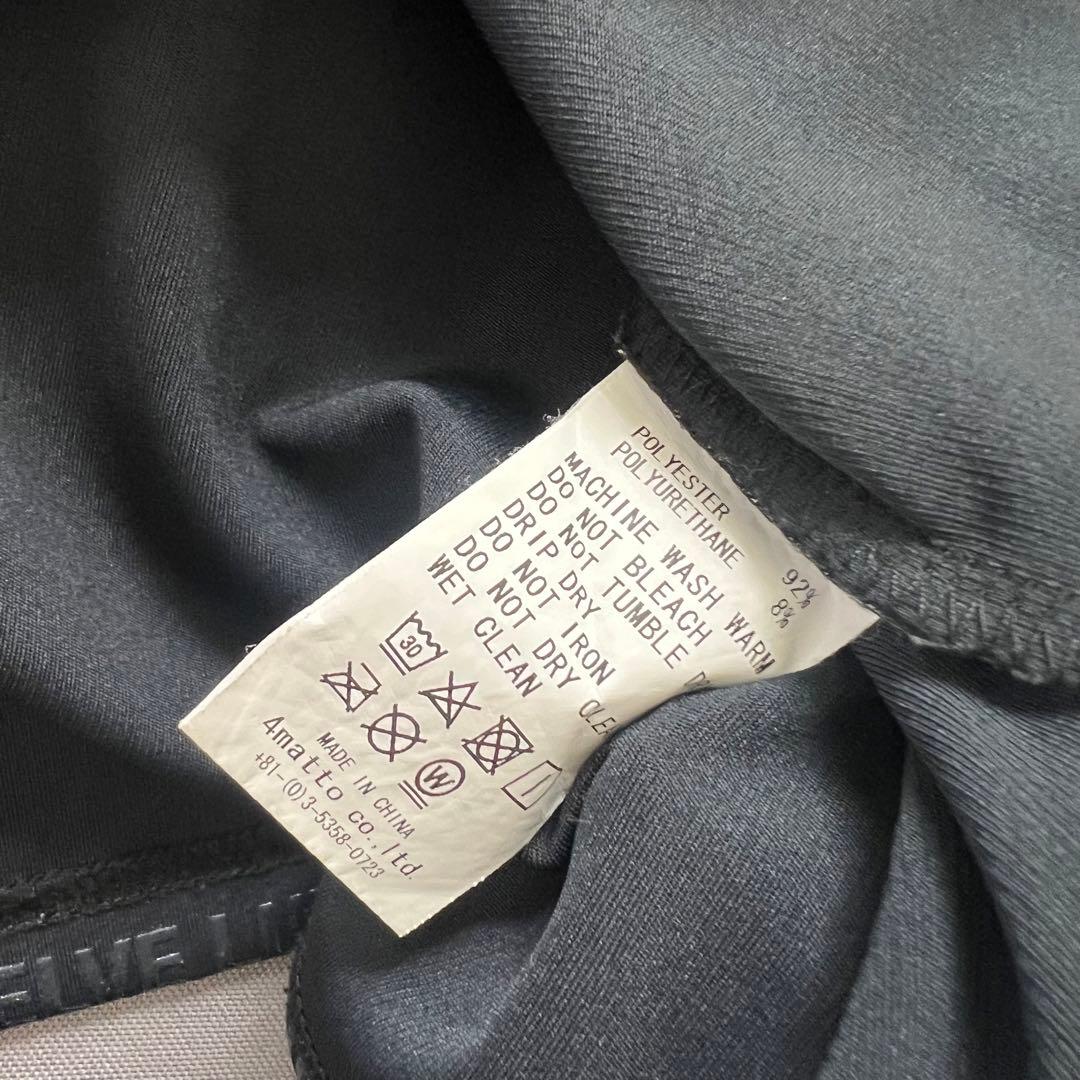 V12 LX 3D MOCK モックネック　現行　メンズ　半袖シャツ　黒　L