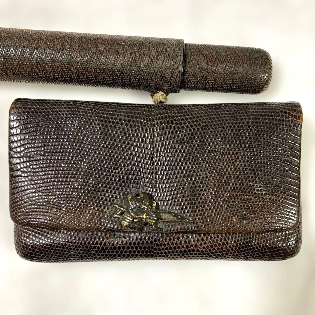 C-18 煙管　煙管入れ　叺　煙草道具　古道具　骨董品　時代物　美術品　工芸品