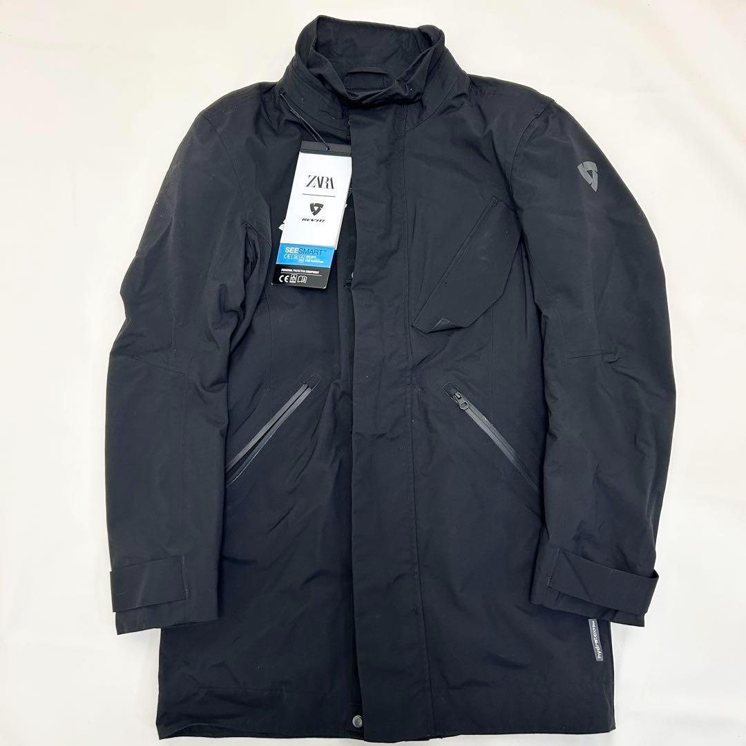 【未使用タグ付】ザラ REV’IT コラボ モーターサイクルジャケット 黒 40