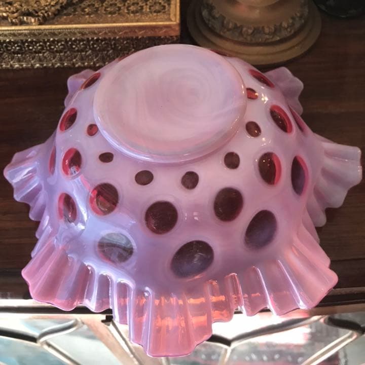 スペシャル品！40's～BIGアメリカアンティークフェントンガラスFenton