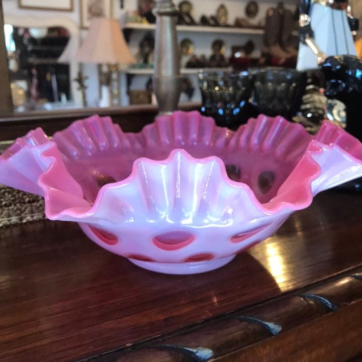 スペシャル品！40's～BIGアメリカアンティークフェントンガラスFenton