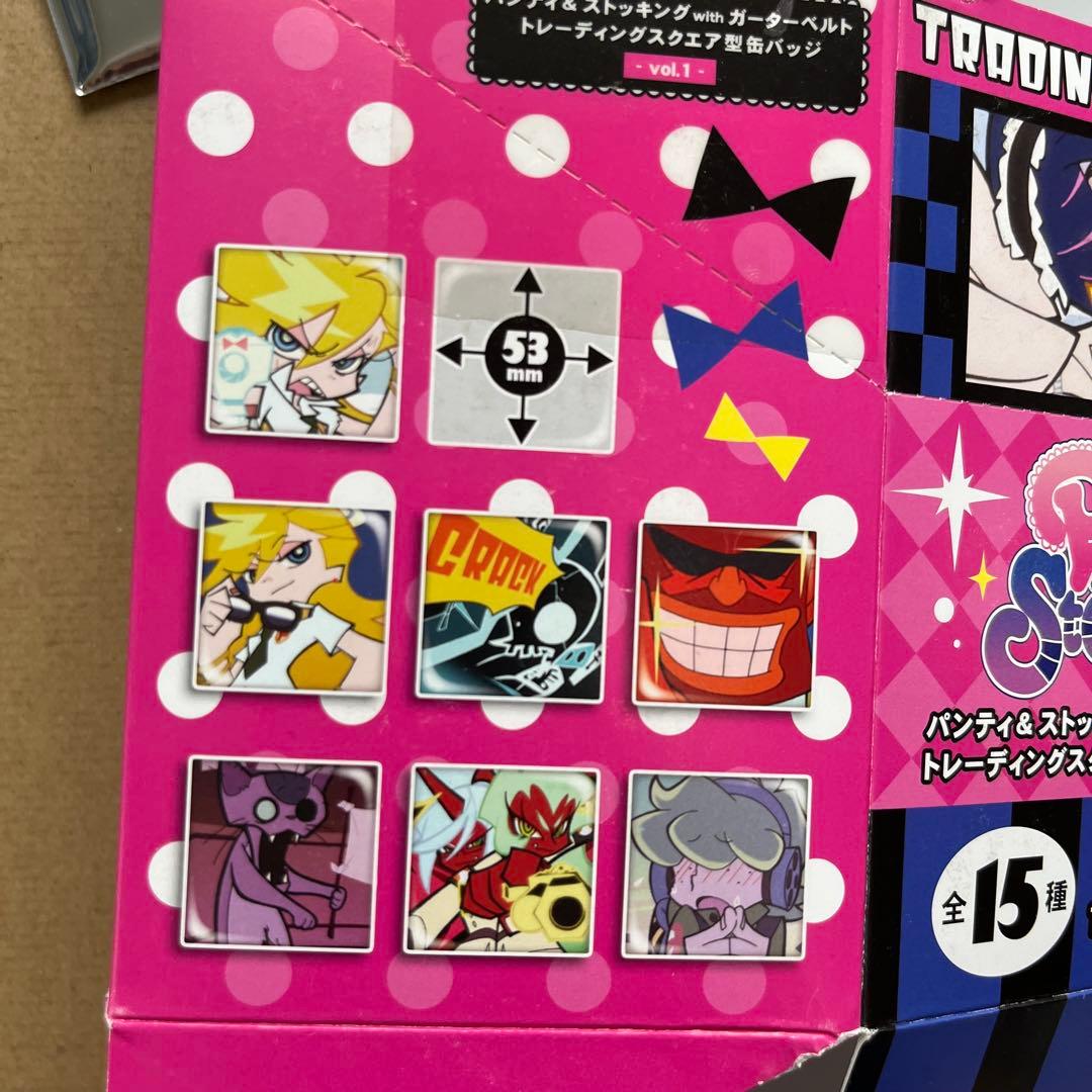 パンティ&ストッキングwithガーターベルト　スクエア型缶バッジ　缶バッジ