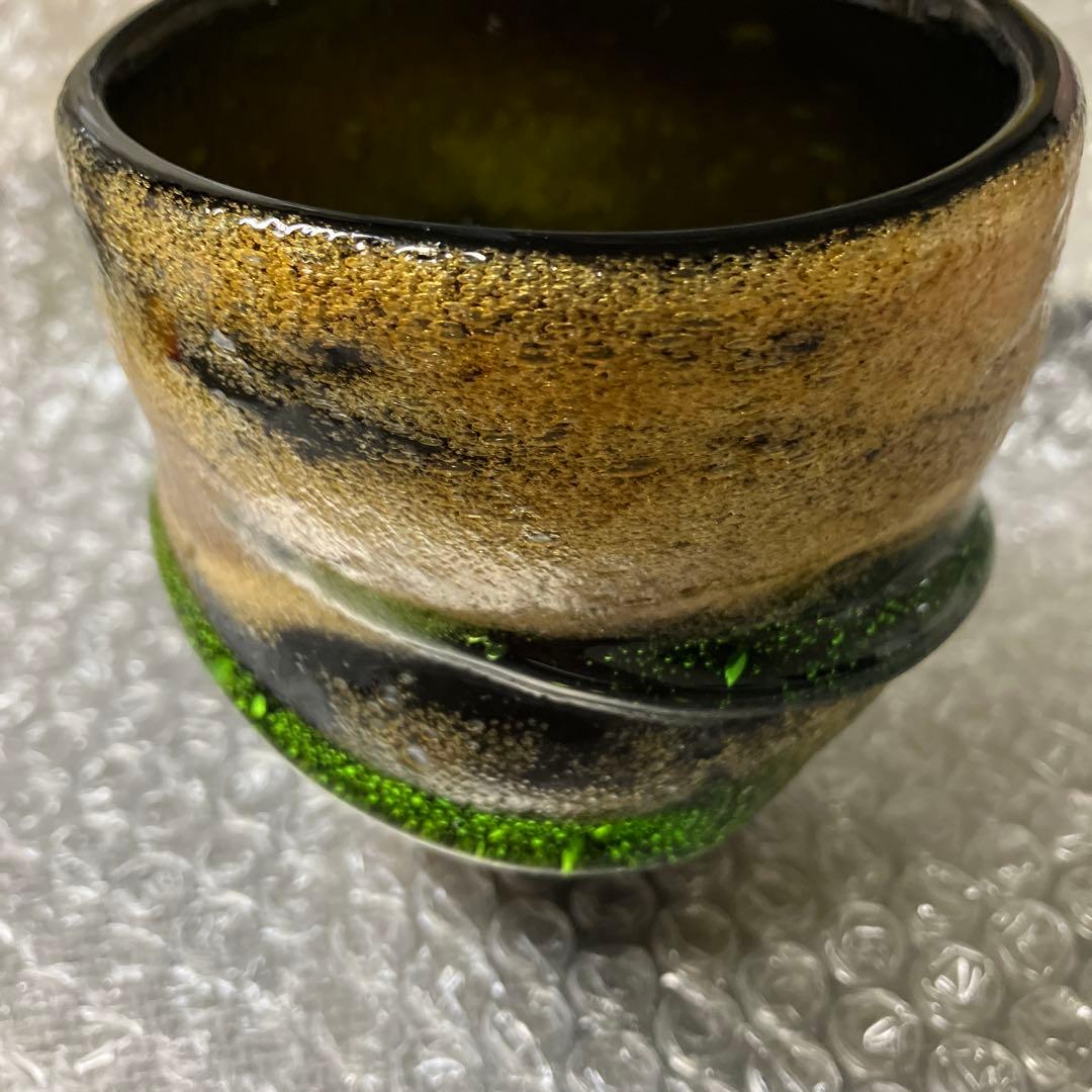 稲嶺盛吉　泡グラス