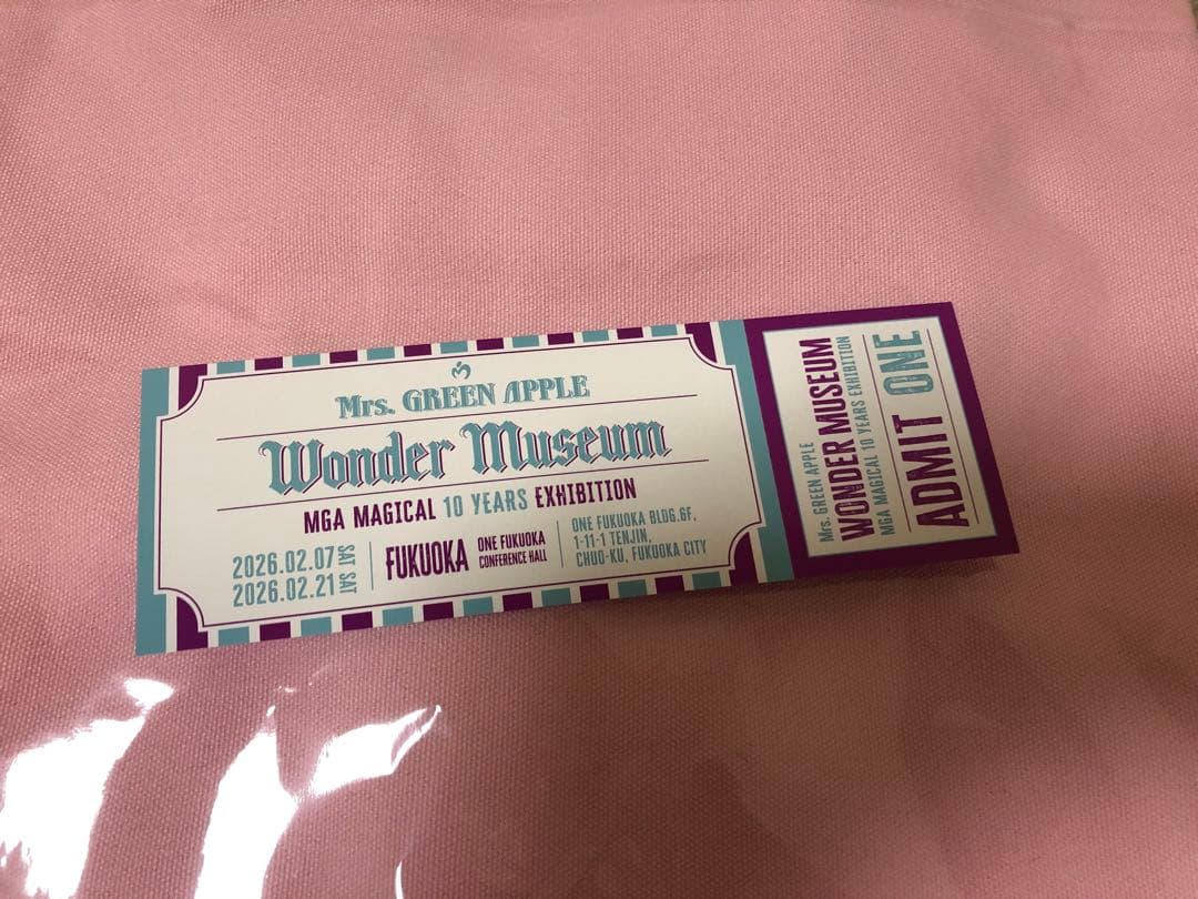 Mrs. GREEN APPLE ミセス ワンダーミュージアム トート福岡限定