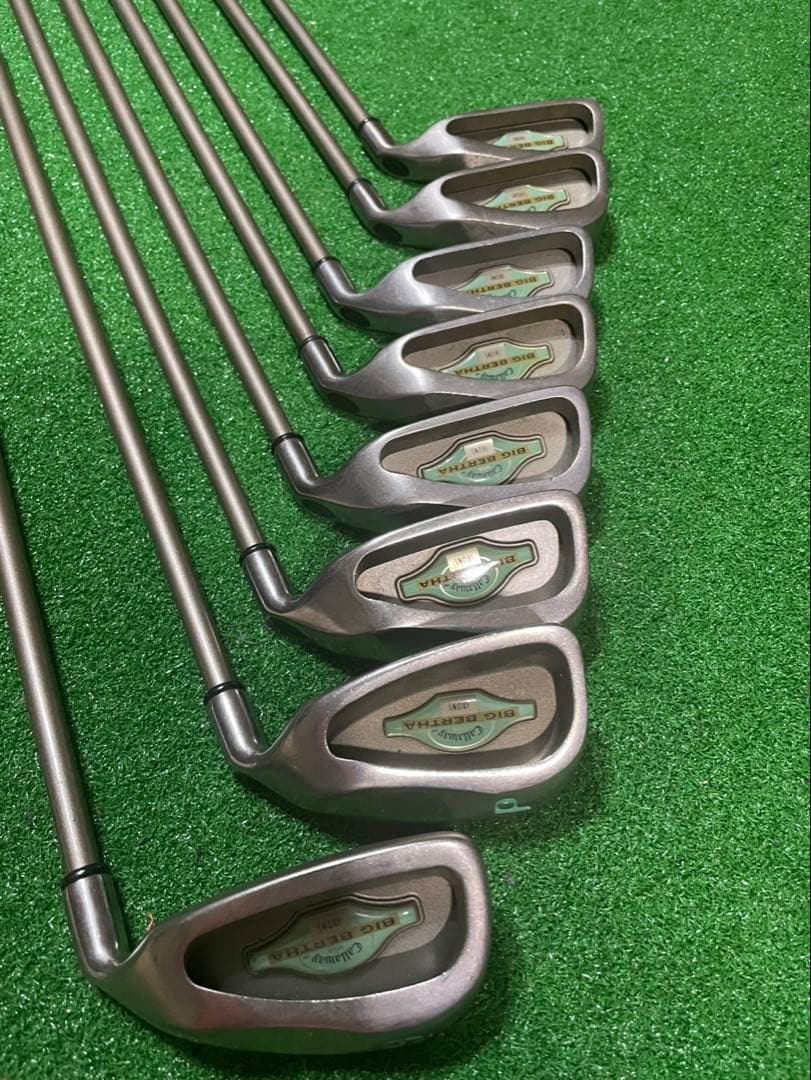 キャロウェイ初代ビッグバーサレディースアイアンセット3〜9.P合計8本