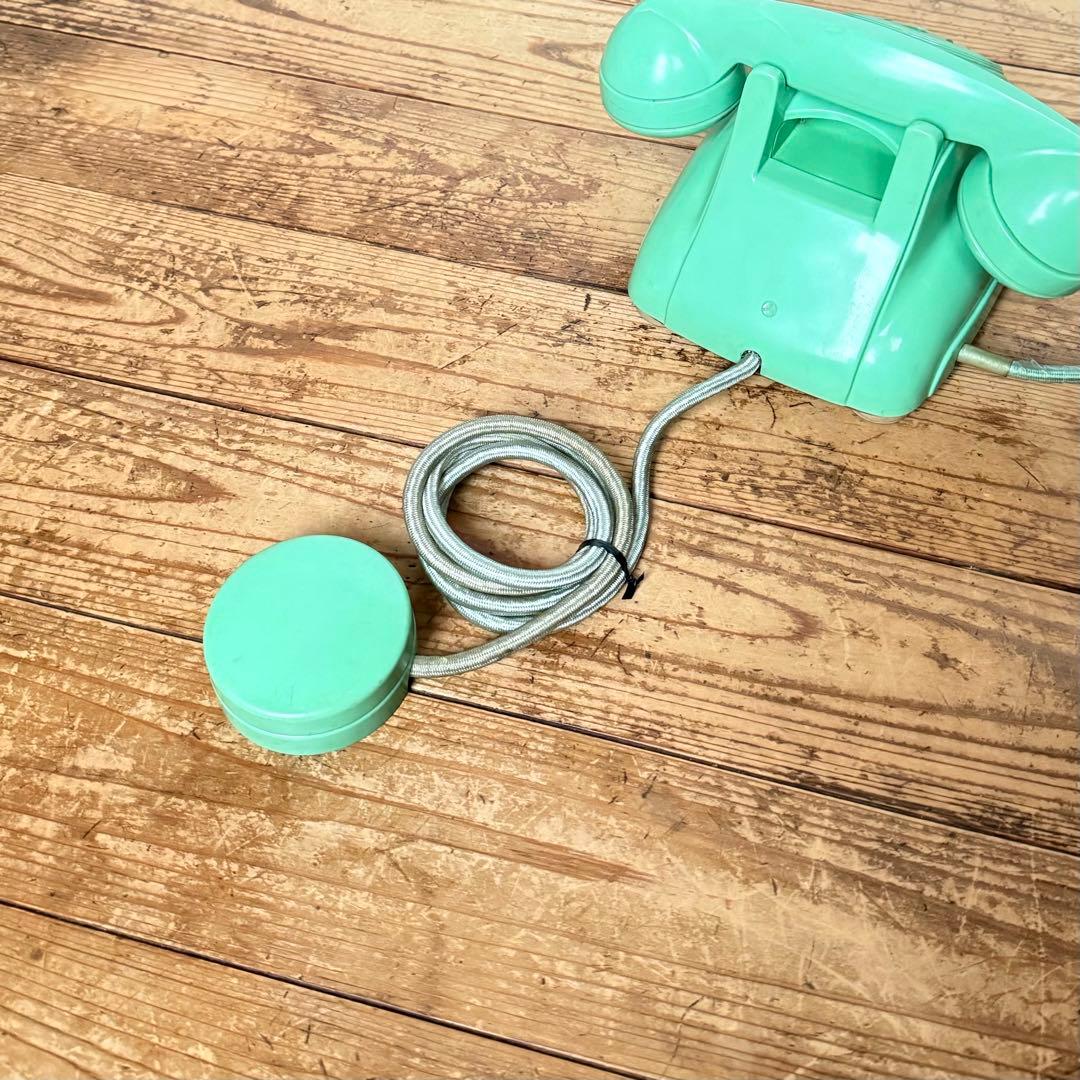 昭和 電話 黒電話 4号 レトロ 内線 電電公社 わかくさ ビンテージ 放送