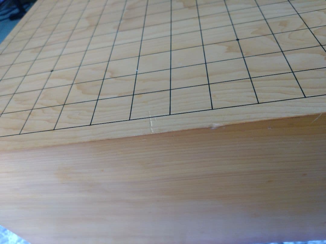 値下げ【囲碁】国産本榧　囲碁盤6.2寸　板目　足つき