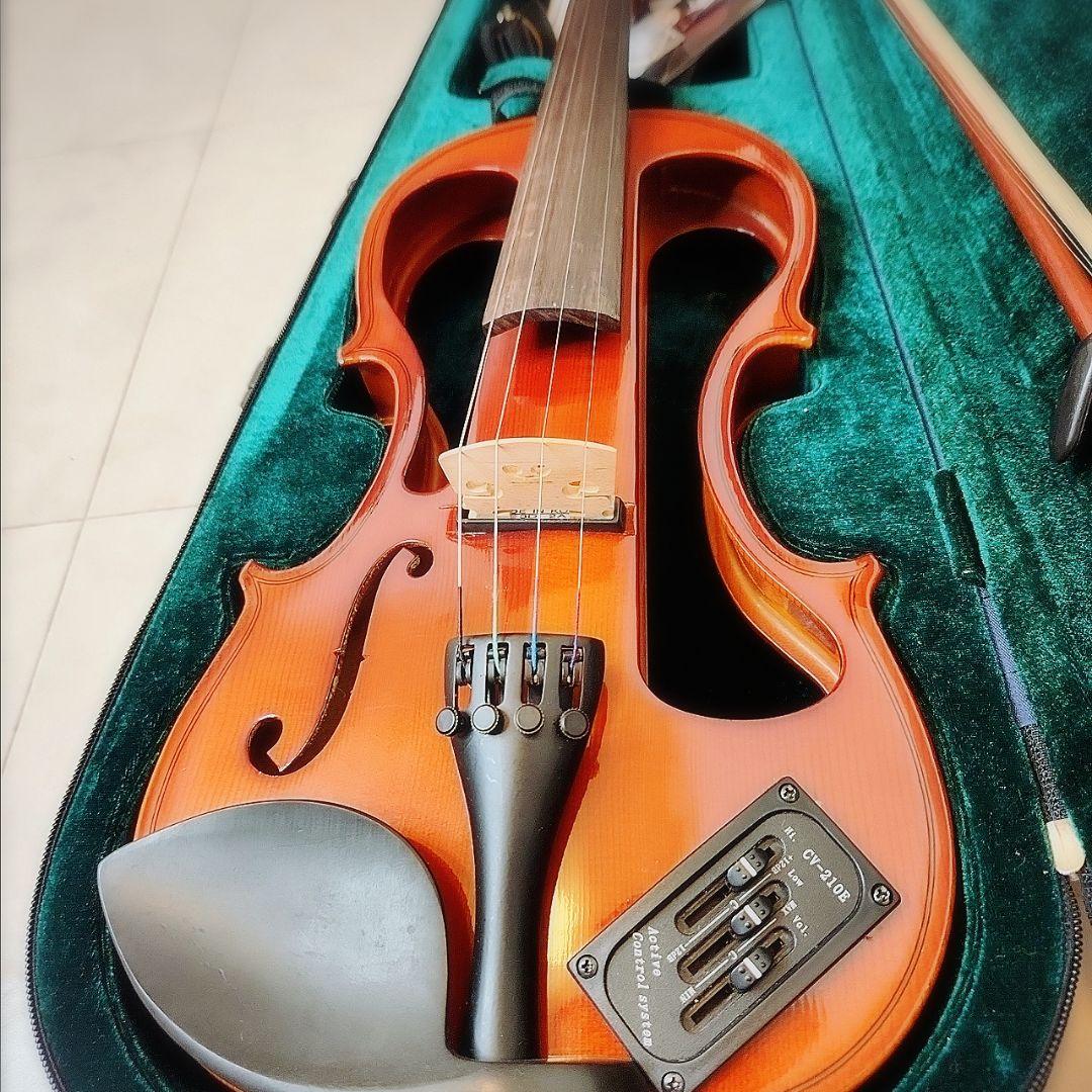 【美品】ハルシュタット エレキバイオリン CV-210E 4/4 付属品あり