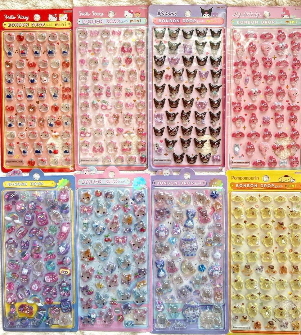 【正規品】ボンボンドロップシールmini サンリオセット売り