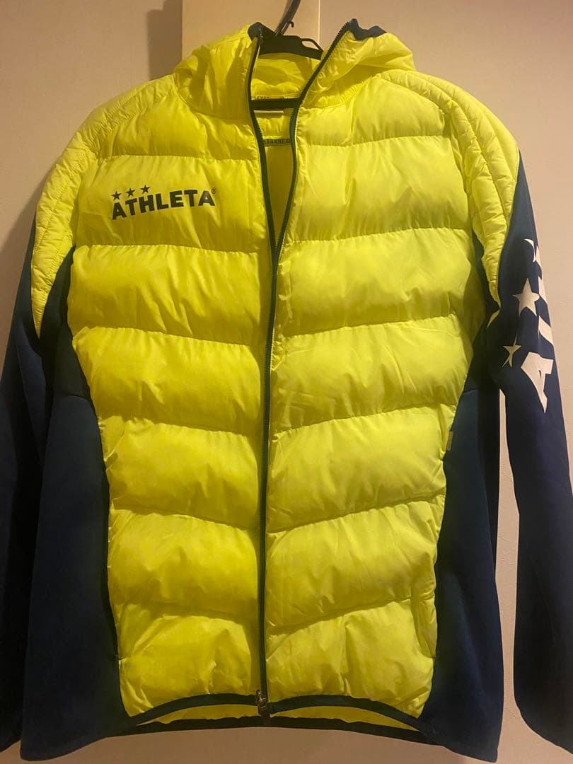 アスレタ中綿上下　イエロー／ネイビー