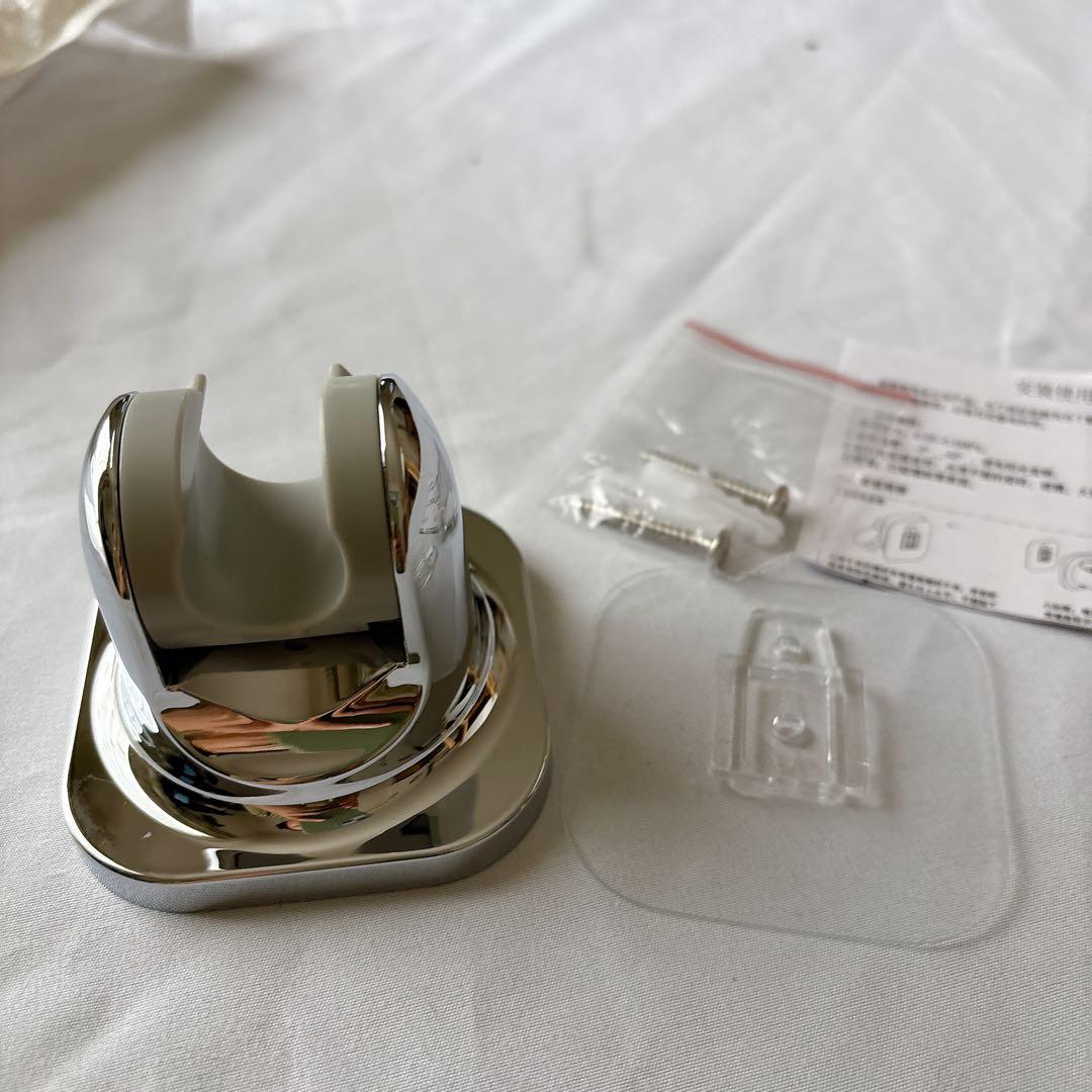 ☆シャワーフック シャワーホルダー 角度調整可能 強力粘着式 穴あけ不要