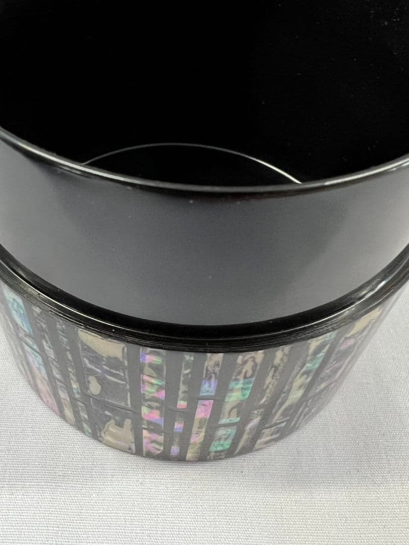 螺鈿細工菊中次(棗) 北島昭峰(昭夫) 茶道具