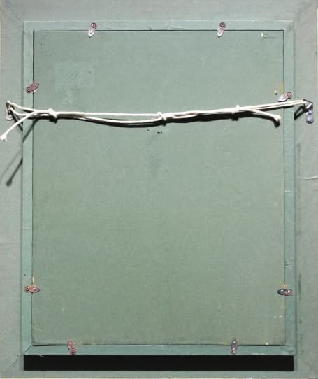 鶴岡義雄 【ニューオリンズ夜景】1958年 油彩 6号