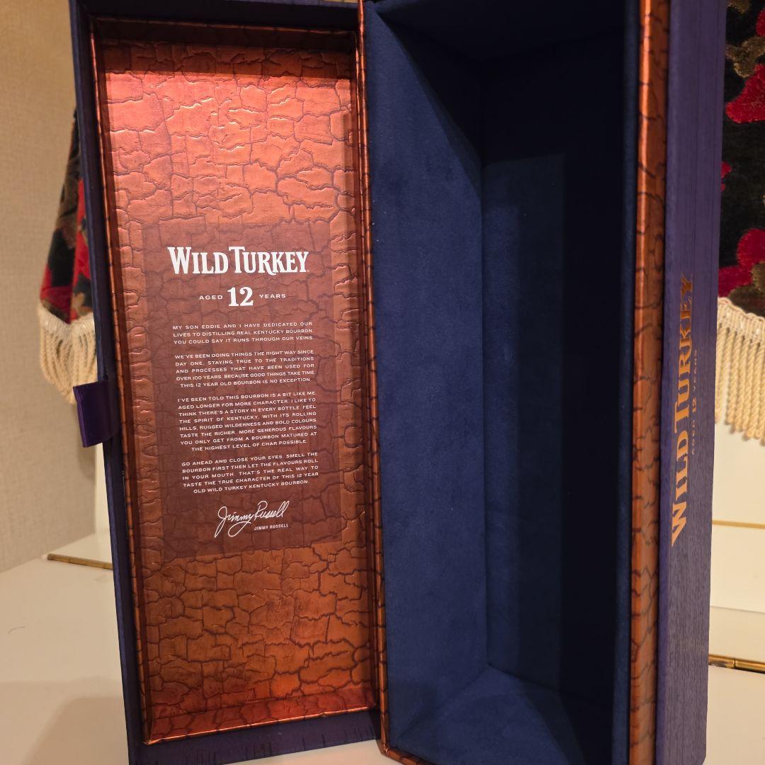 [ 入手困難 ] ワイルドターキー 12年 箱付き 終売品 13500円 !