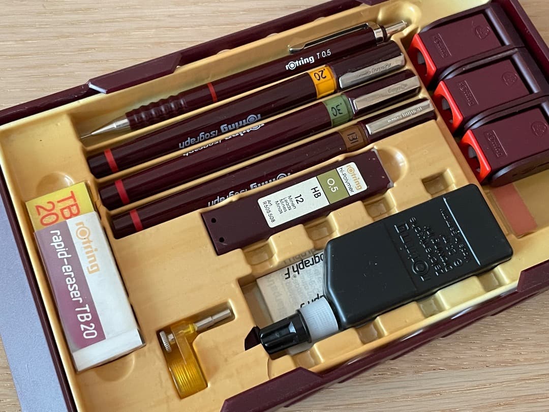 Rotring 製図ペン3本 旧Tikky カレッジセット