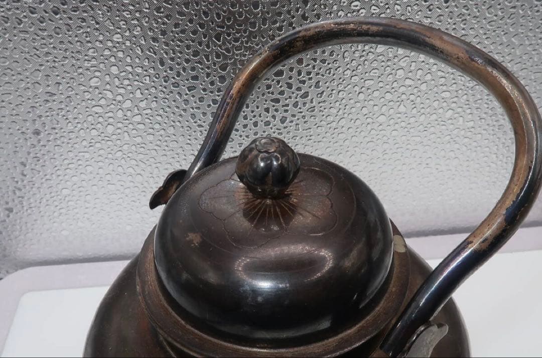 【純銀製】銀瓶 やかん 急須 湯沸かし 煎茶道具 茶道具 金属工芸 約214g