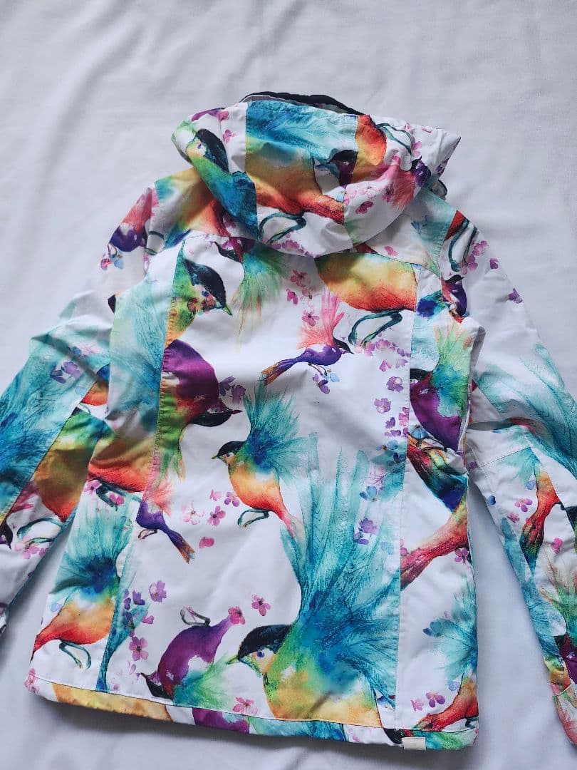 ロキシー　花柄　カラフル　バード　スノボジャケット