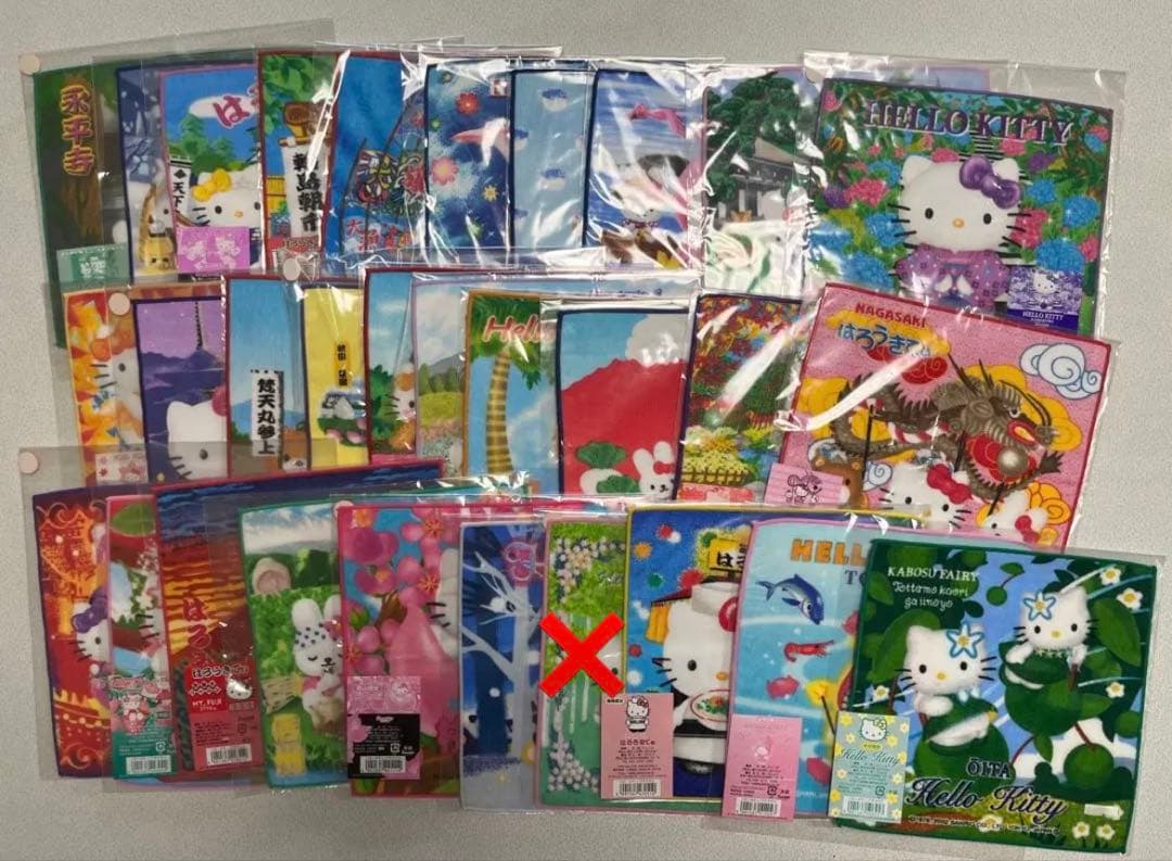 ハローキティご当地　プチタオル