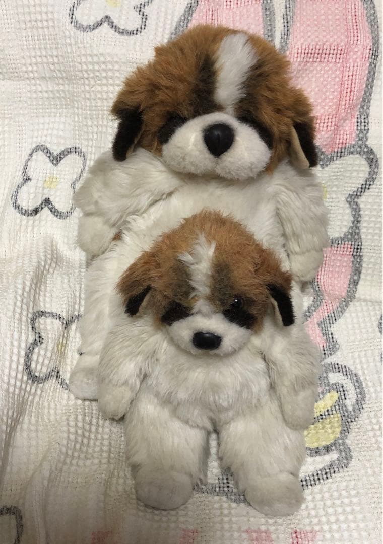 オリエンタルトーイ　セントバーナード　ぬいぐるみ　2コセット 中古品