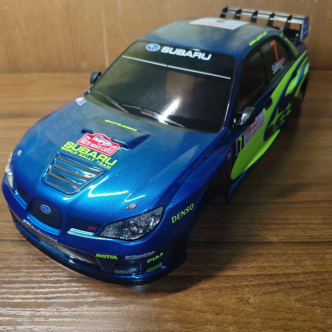 タミヤ　インプレッサ　ボディ　メタリックブルー