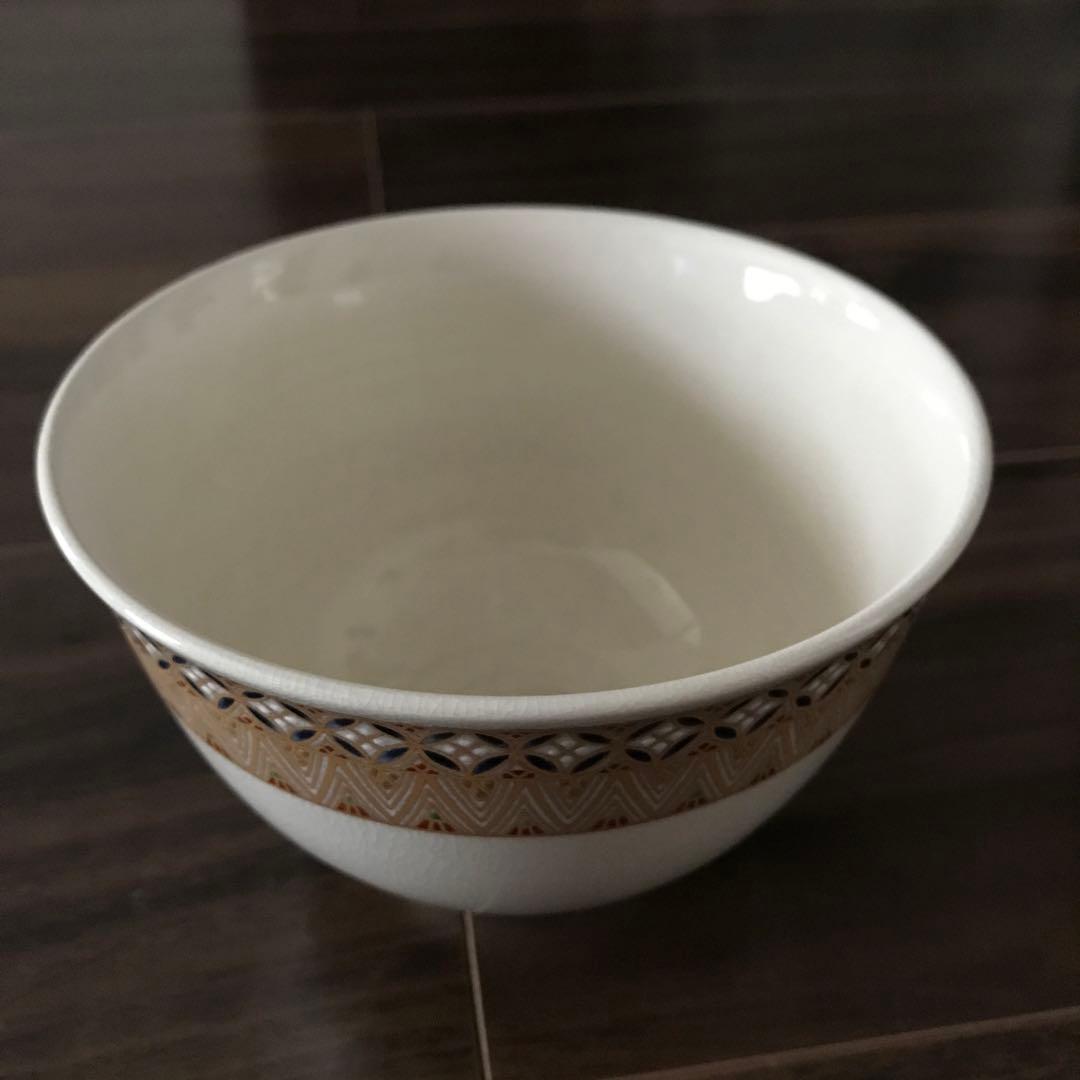 薩摩焼 二段割文茶碗 内山渓山 共箱 新品