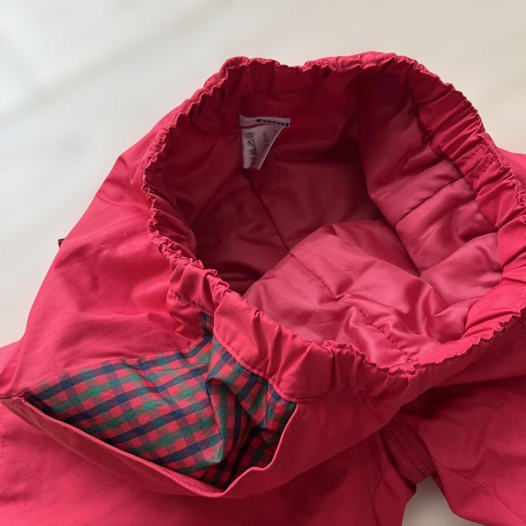 ファミリア　中綿スキーウェア　雪遊びウェア　防寒着セットアップ　100cm