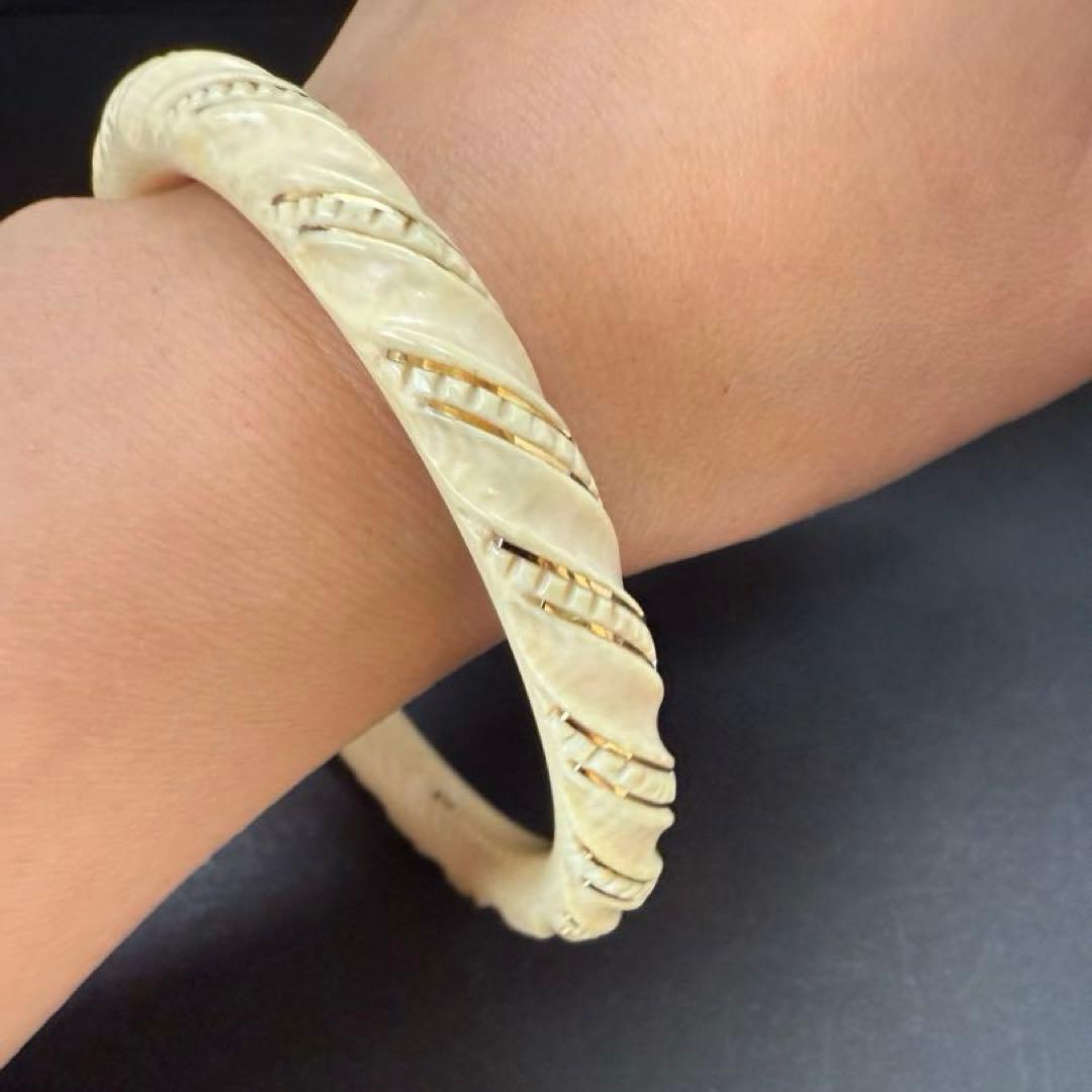 極上　バングル　刻印585? 天然素材 骨董　美術品　アンティーク